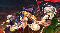 Anime girls konpaku youmu touhou izayoi sakuya kirisame marisa 