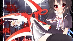 Anime girls Lilies brunettes