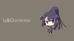 anime girls Log Horizon Akatsuki (Log Horizon) Anime purple eyes