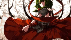 Anime girls looking back