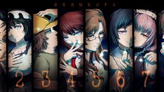 Anime girls makise kurisu steins gate shiina mayuri okabe 