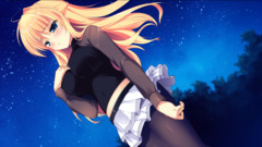 anime girls manatsu no yoru no yuki monogatari visual novel sky