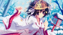 Anime girls mashiroiro symphony miko game cg izumi tsubasu