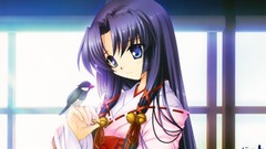 Anime girls miko kanna Japanese clothes Air (anime)