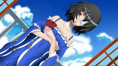 Anime girls misaki mei skyscapes Another (anime series)