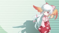 Anime girls ofuda hair