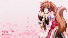 Anime girls pantyhose tayutama moekibara fumitake tails 