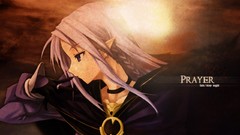 Anime girls prayer fate stay night caster fate stay night fate 