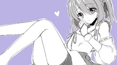 Anime girls purple background Oda Nobuna no Yabou Takenaka 