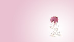 Anime girls purple hair yuru yuri Simple Background Sugiura 