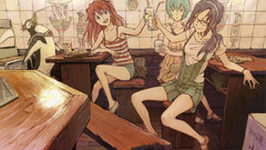 Anime girls redheads glasses