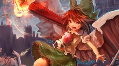 Anime girls reiuji utsuho touhou video games Touhou TCG
