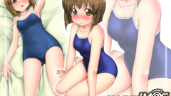 Anime girls school swimsuits