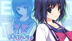 Anime girls school uniforms black hair Yuni Lovely Cation