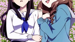 Anime girls school uniforms hanasaku iroha tsurugi minko wakura 