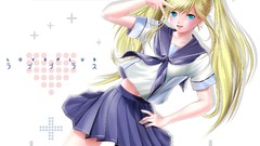 Anime girls school uniforms love plus
