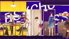 Anime girls school uniforms psycho-pass tsunemori akane kougami 