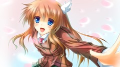 Anime girls school uniforms rewrite Nyu