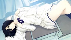 Anime girls school uniforms sugina miki innocent grey knee 