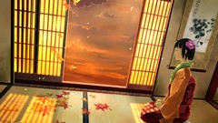 Anime girls short hair touhou hieda no akyuu hair ornaments 