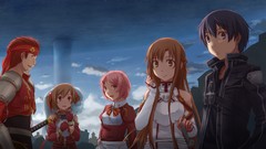 Anime girls sword art online anime boys