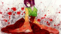 Anime girls touhou hieda no akyuu video games Japanese clothes