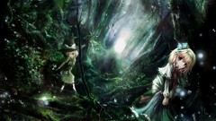 Anime girls touhou kirisame marisa alice margatroid video games 