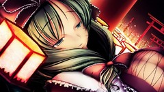 Anime girls touhou Ribbons