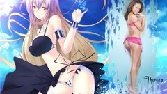 Anime girls touhou video games Hijiri Byakuren Showgirls