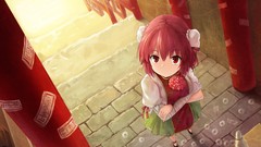 Anime girls touhou video games Ibara Kasen