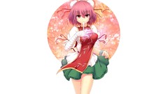 Anime girls touhou video games Simple Background Ibara Kasen