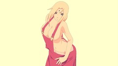 Anime girls tsunade naruto shippuden boobs Simple Background