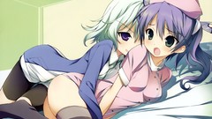 Anime girls uniforms mayo chiki purple eyes usami masamune 