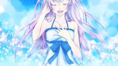 Anime girls vocaloid megurine luka summer dress