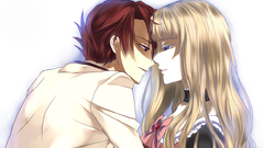 Anime girls witches white