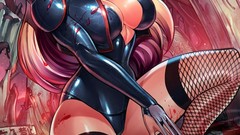 Anime girls woman wolverine