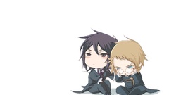 Anime glasses Chibi suit blondes brunettes pandora hearts anime 