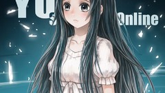 Anime gray eyes black hair sword art online Yui-MHCP001