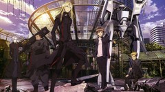 Anime guilty crown illustrations Shibungi Tsutsugami Gai Oogumo 