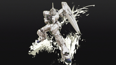 Anime Gundam Unicorn mecha