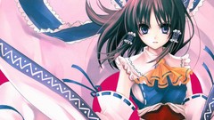 Anime hakurei reimu misaki kurehito touhou miko artwork 