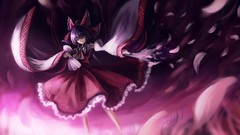 Anime hakurei reimu touhou miko video games detached sleeves 