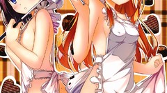 Anime Hearts anime girls azuki azusa no bra no panties erect 