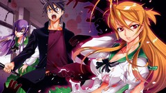 Anime highschool of the dead busujima saeko Miyamoto Rei Komuro 