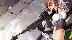 Anime highschool of the dead Miyamoto Rei Komuro Takashi