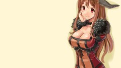 Anime horns cleavage Simple Background Maoyuu Maou Yuusha Maou 