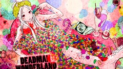 Anime ice cream bathing multicolor anime girls pills Deadman 