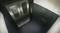 Anime indoors illustrations elevators Nichijou