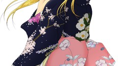 Anime kimono anime girls school rumble sawachika eri Japanese 