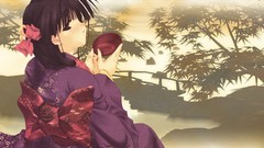 Anime kimono comic party Sake Japanese clothes